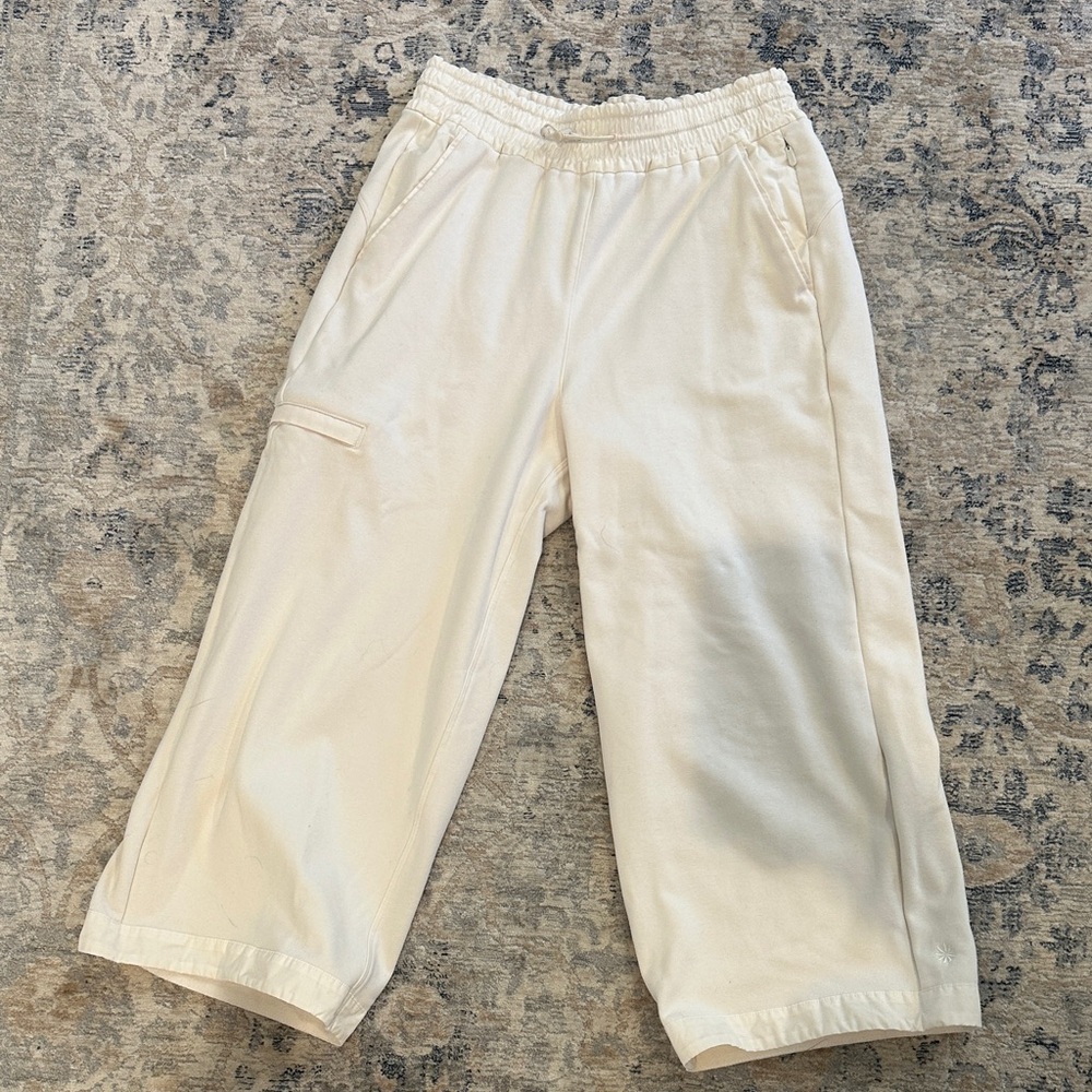 Athleta Women's Cream Track Pants